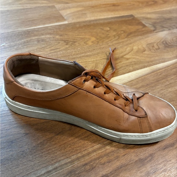 Lightly Used Brown Leather Koio Sneakers 11 Good Condition - Picture 9 of 12